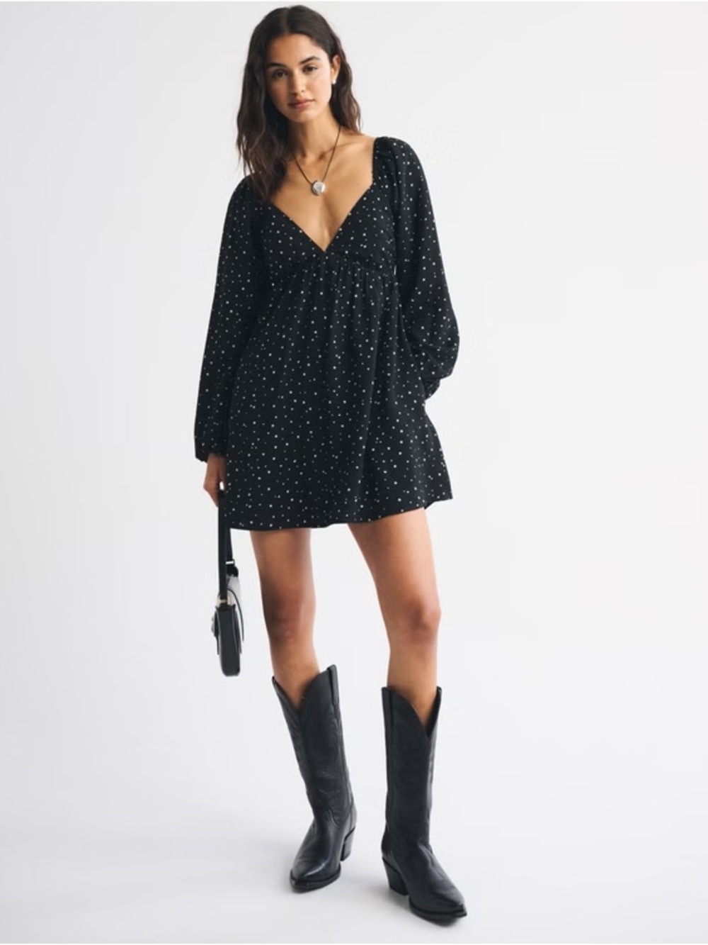 Abercrombie Bra-Free Clasp-Back Flowy Mini Dress